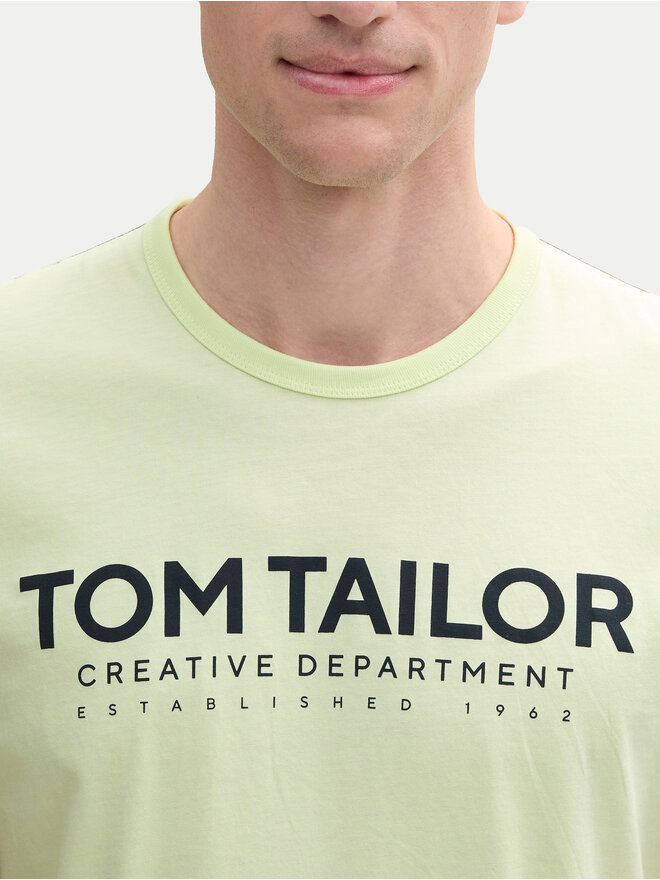 Tom Tailor Tom Tailor Marškinėliai 1045940 Žalia Regular Fit