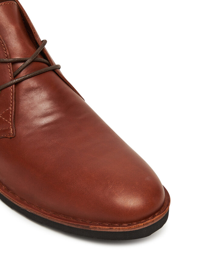 Polo Ralph Lauren Gležnjarji Polo Ralph Lauren Talan Leather Chukka Boot 812913548001 Rjava