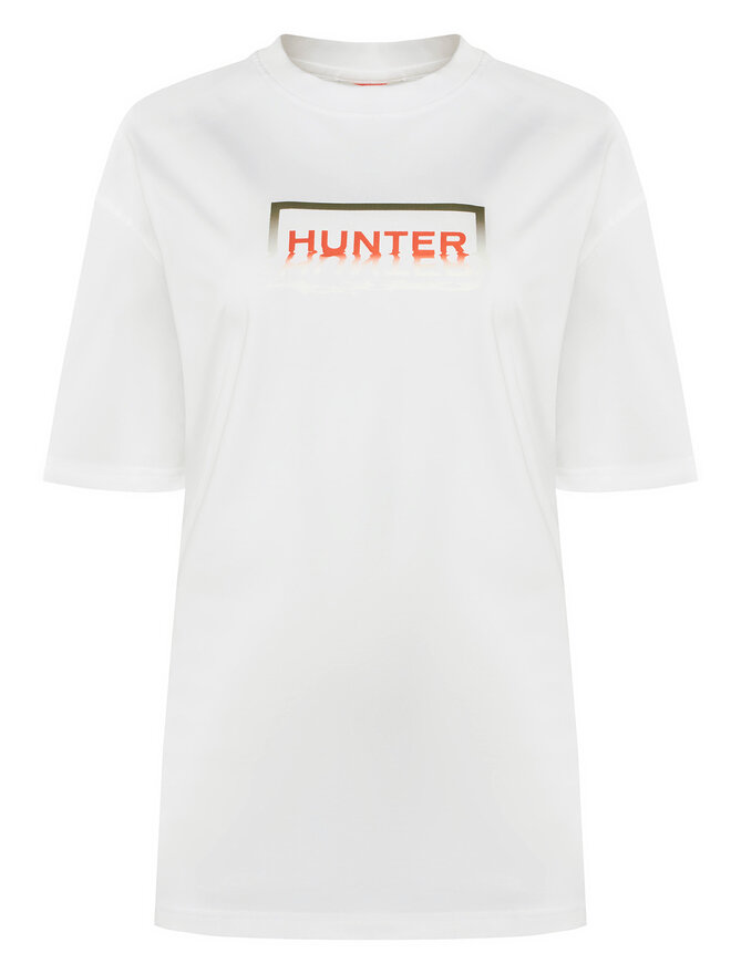 Hunter Hunter Majica Abele UNISEX HARU0007251 Bela Regular Fit