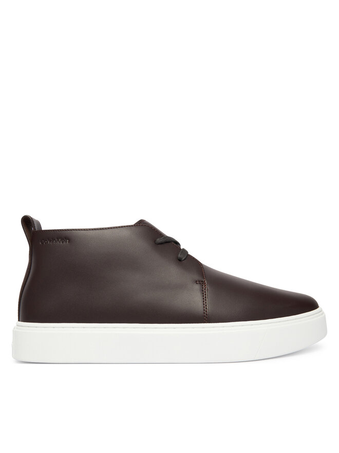 Calvin Klein Zapatillas Calvin Klein Hybrid Clean Cup Mid Boot Lth HM0HM02010 Guinda/burdeos