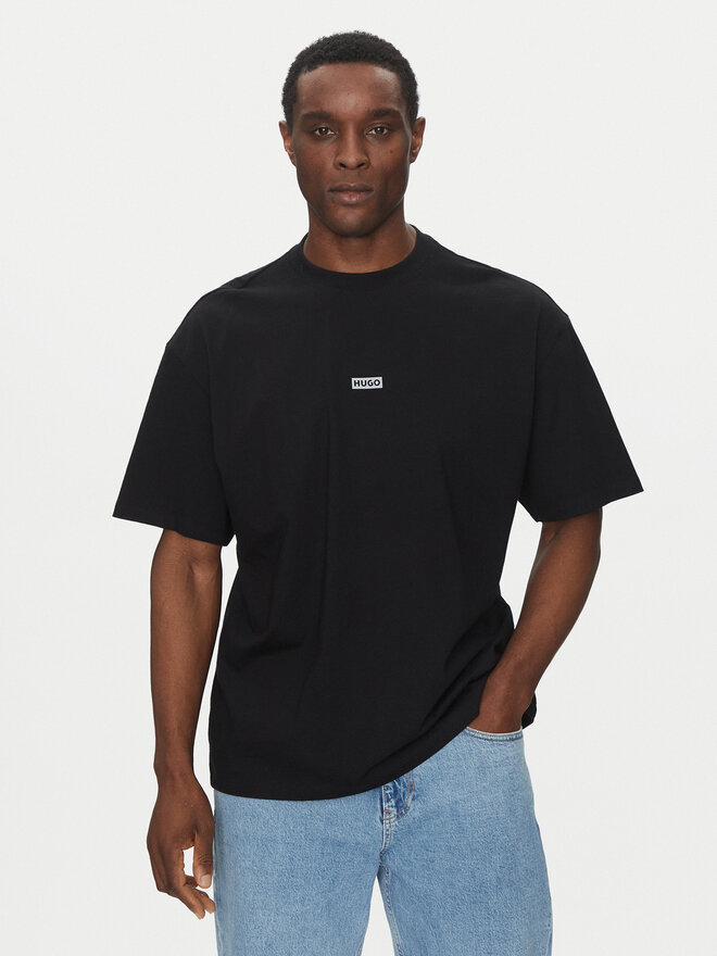 HUGO HUGO Camiseta Nalono 50509776 Negro Loose Fit