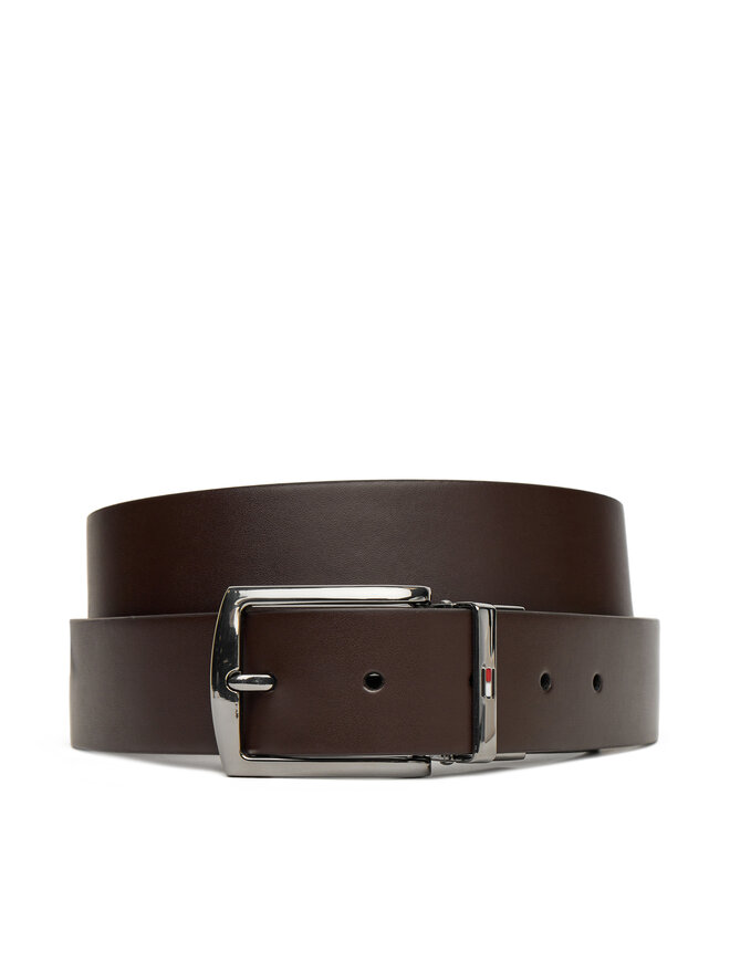 Tommy Hilfiger Ζώνη Ανδρική Tommy Hilfiger Denton 3.5 Rev AM0AM13012 Καφέ