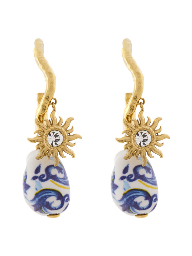 Guess Kolczyki Guess JUBE05 084JW Złoty