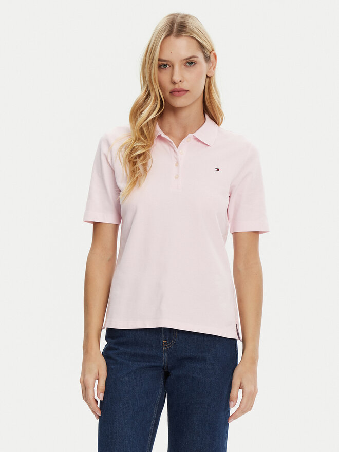Tommy Hilfiger Tommy Hilfiger Pólóing 1985 WW0WW43224 Rózsaszín Regular Fit