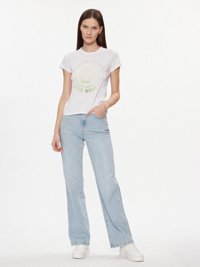 BOSS BOSS Camiseta 50514738 Blanco Regular Fit