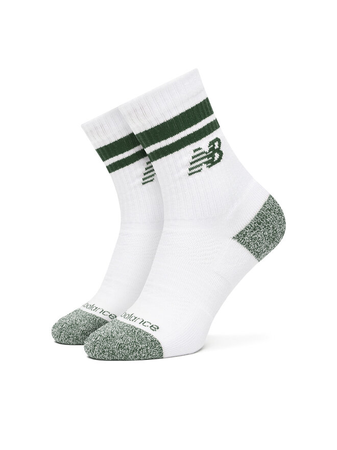 New Balance Calzini lunghi New Balance Active Lifestyle Striped Crew LAS35210AS1 Bianco