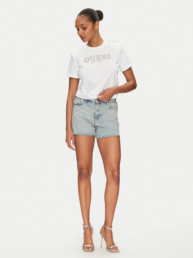 Guess Guess Camiseta W5GI15 K8FQ4 Blanco Regular Fit