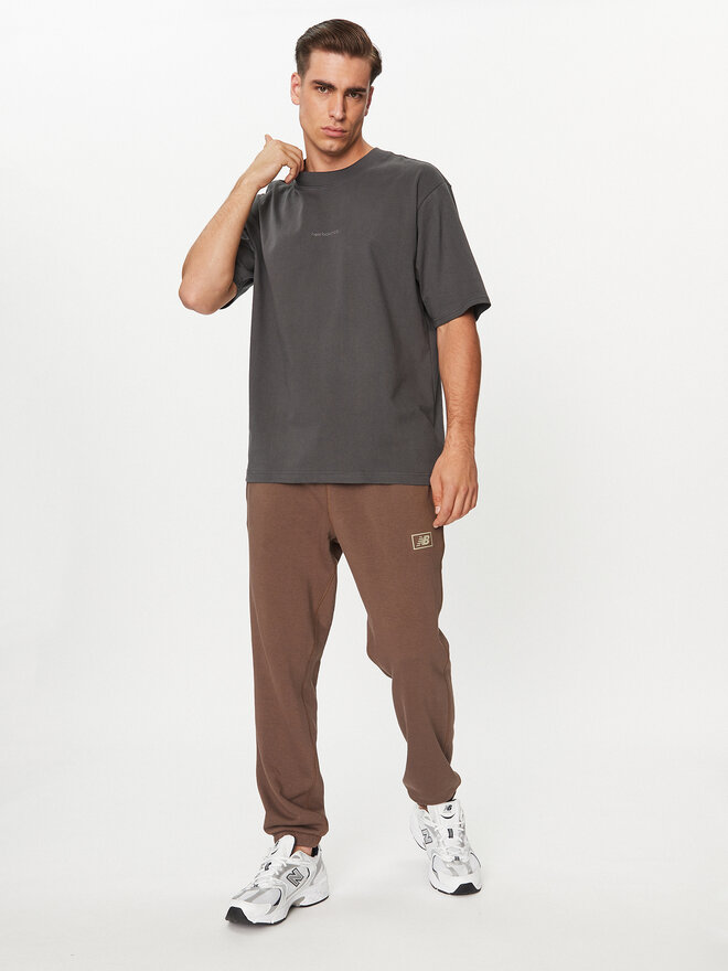 New Balance New Balance Marškinėliai Athletics Linear T-Shirt MT33560 Juoda Regular Fit