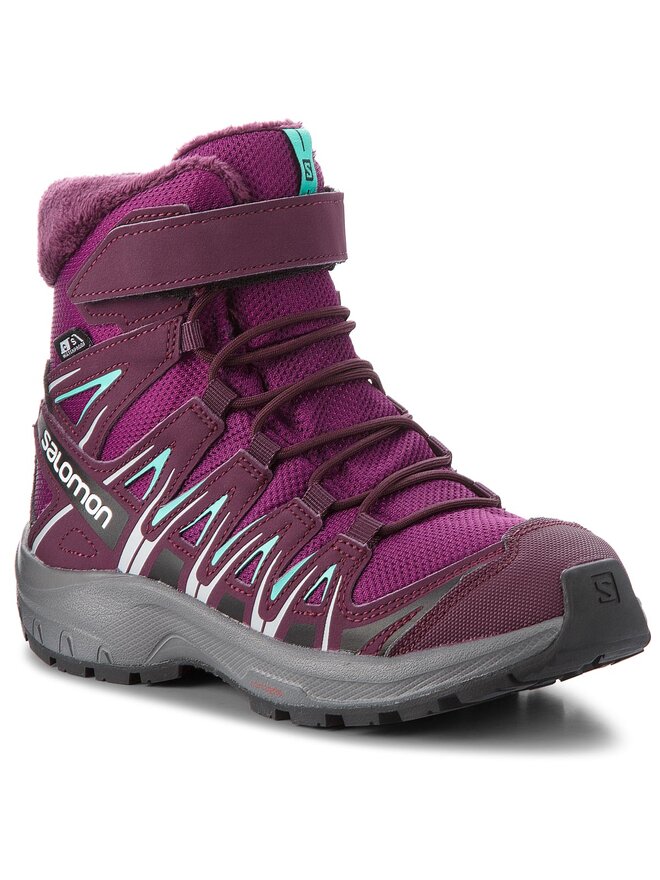 Stivali da neve Salomon Xa Pro 3D Winter Ts Cswp J 406510 09 W0 Viola escarpe