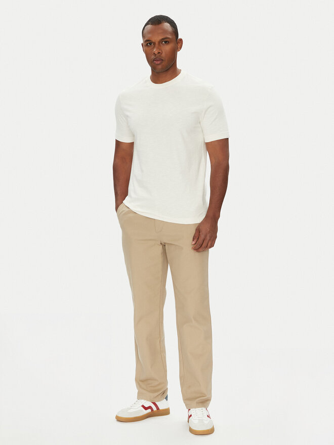 United Colors Of Benetton United Colors Of Benetton Marškinėliai 36JGU105U Smėlio Relaxed Fit