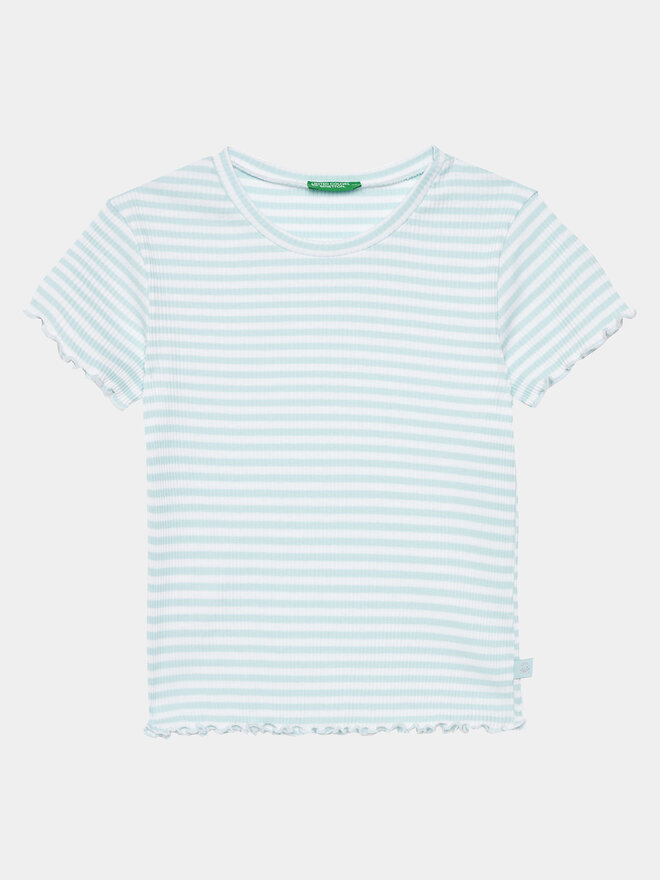 United Colors Of Benetton United Colors Of Benetton Marškinėliai 3W5BC10H7 Mėlyna Regular Fit