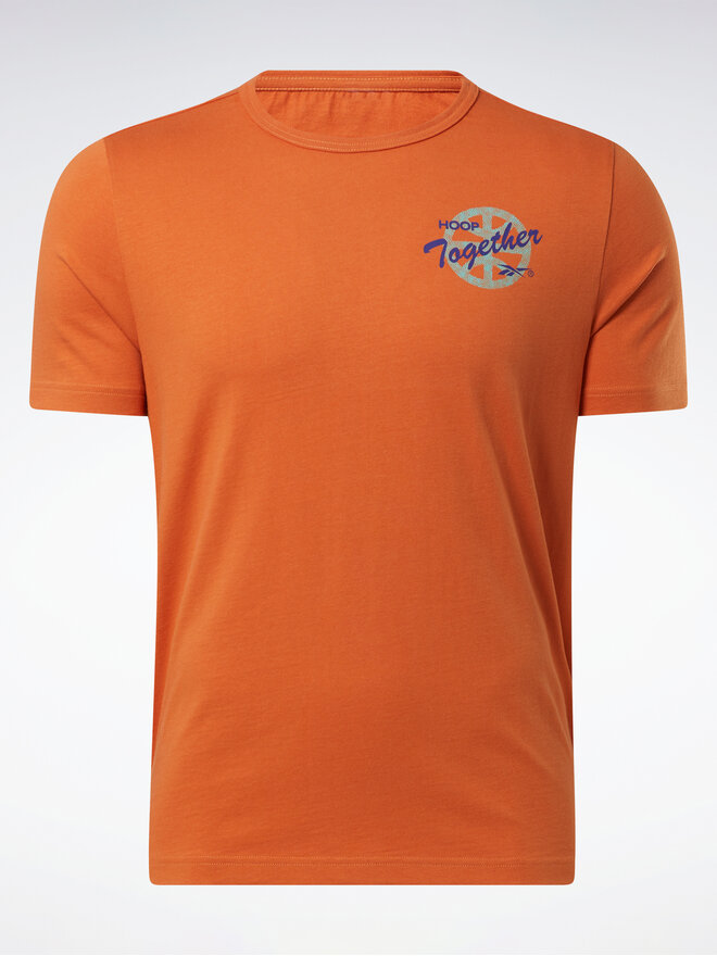 Reebok Reebok Póló Reebok Basketball All Are Welcome Here Hoop Together T-Shirt HN5800 Narancssárga Relaxed Fit
