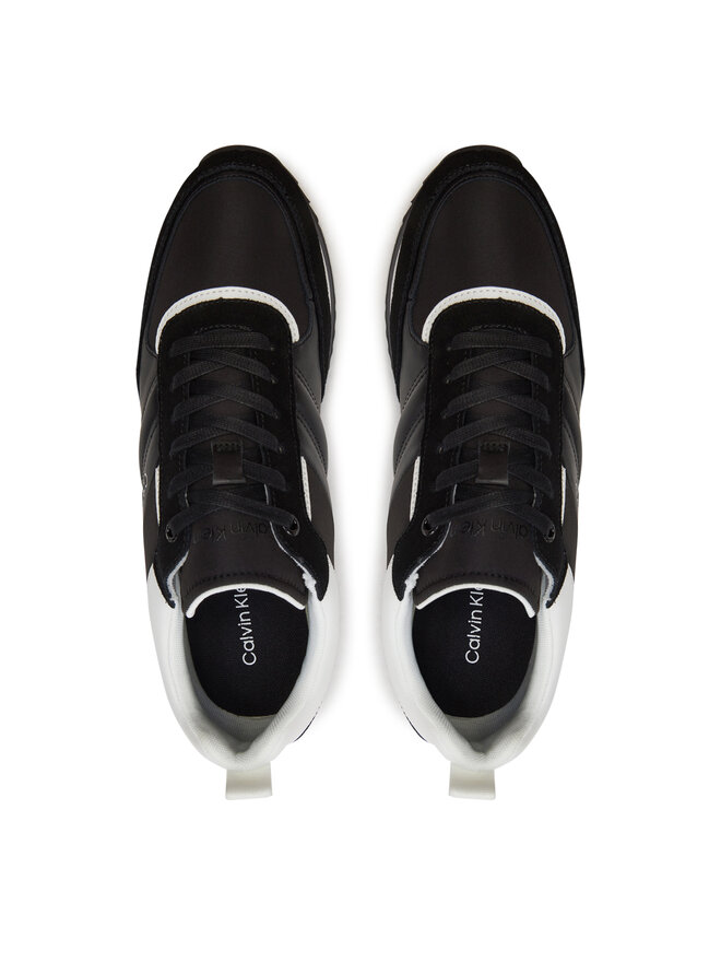 Calvin Klein Sneakersy Calvin Klein Low Top Lace Up Mix HM0HM01399 Černá