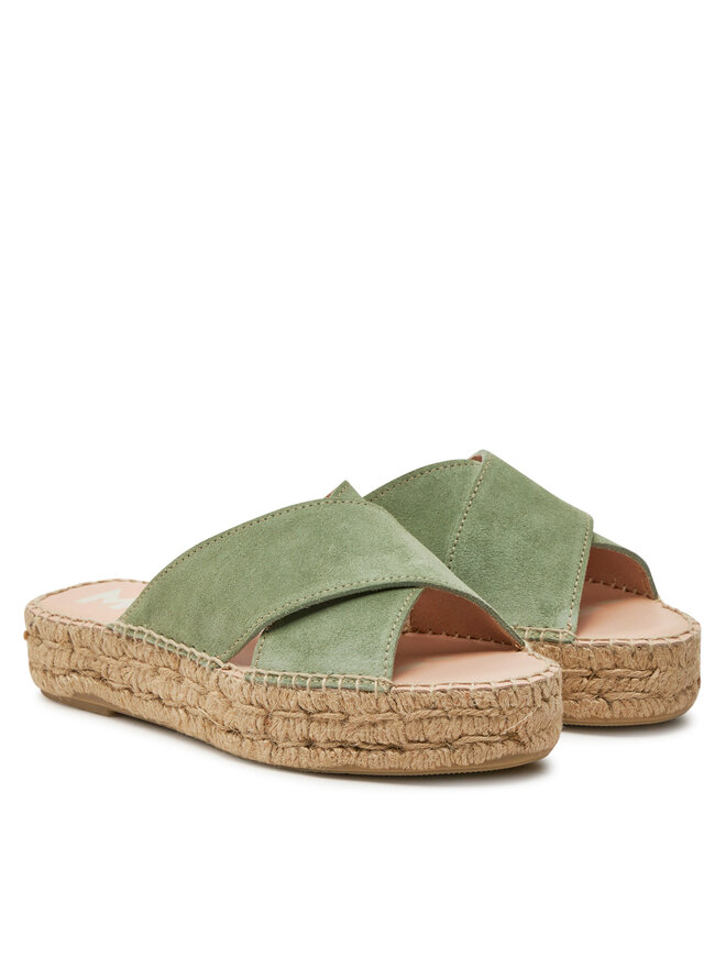 Manebi Espadrilles Manebi Hamptons Double Sole X Bands Sandals R 6.6 DX Zöld