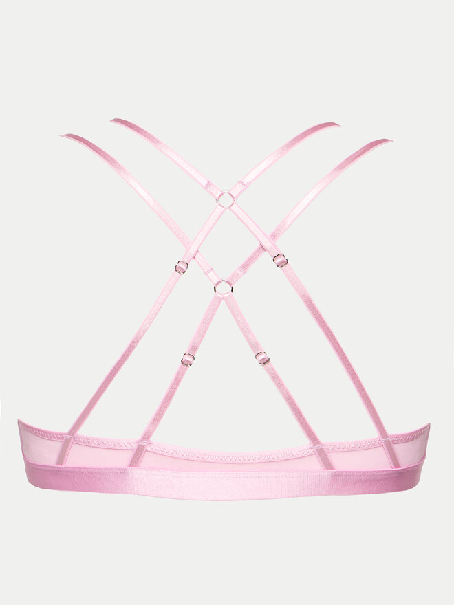 Hunkemöller Hunkemöller Bralette melltartó Lidia 205497 Rózsaszín