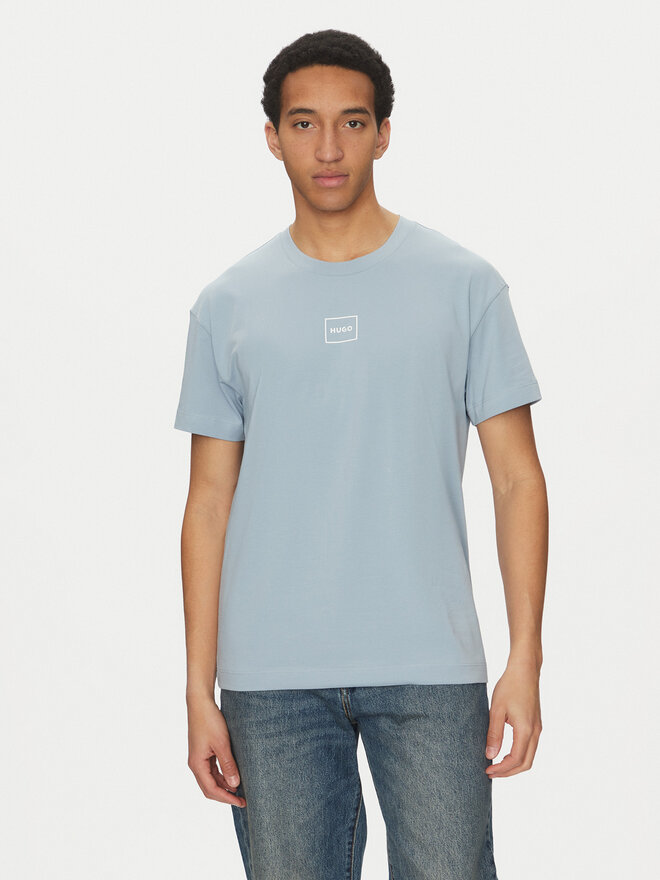 HUGO HUGO Футболка Laze 50525236 Голубий Relaxed Fit