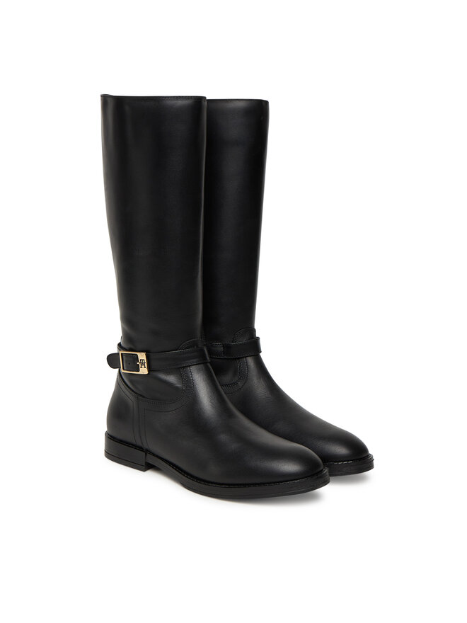 Tommy Hilfiger Μπότες Tommy Hilfiger T4A6-34037-0036 Μαύρο
