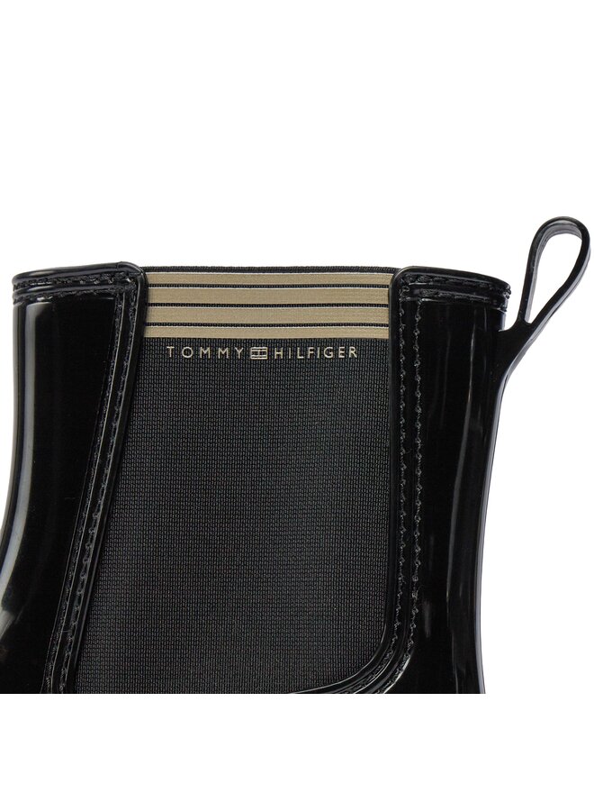 Tommy Hilfiger Гумени ботуши Tommy Hilfiger Essential Tommy Rainboot FW0FW07760 Черен
