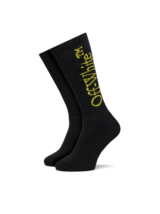 Off-White Skarpety Wysokie Męskie Off-White OMRA075S23KNI0011018 Czarny