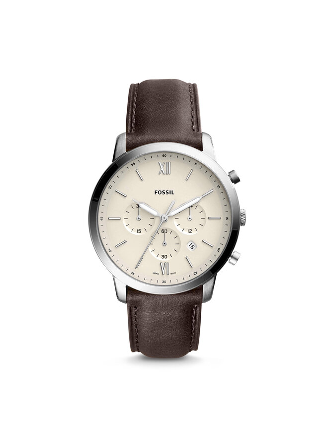 Fossil Ρολόι Fossil Neutra Chrono FS5380 Καφέ
