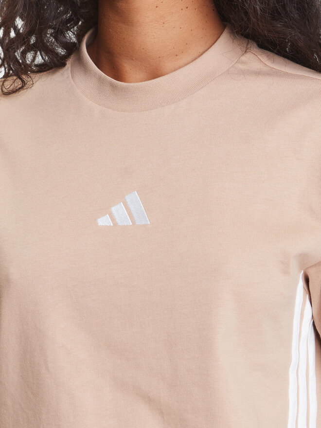 adidas adidas Camiseta Essentials 3-Stripes JX7616 Beis Regular Fit