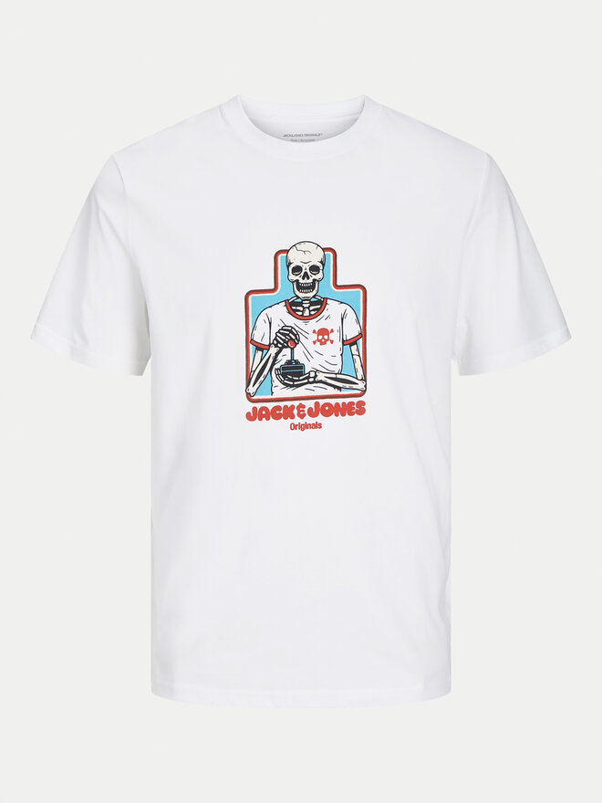 Jack&Jones Jack&Jones T-Shirt Eight Skull 12264841 Weiß Standard Fit