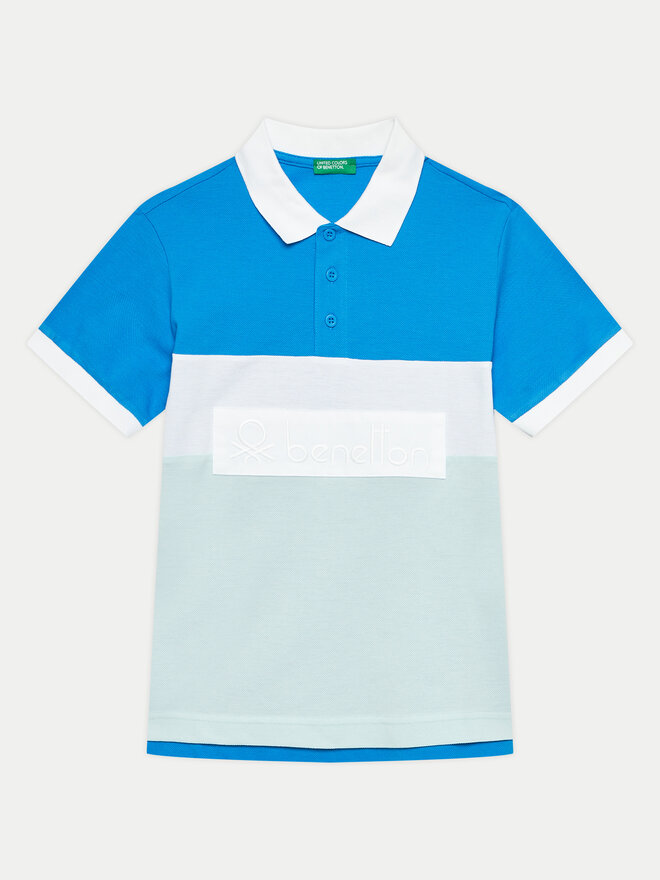 United Colors Of Benetton United Colors Of Benetton Polo marškinėliai 3088C301G Mėlyna Regular Fit