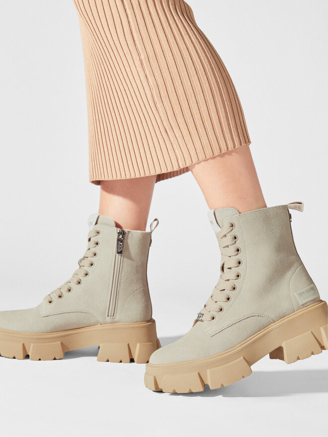Steve Madden Черевики туристичні Steve Madden Tanker Bootie SM11001261 SM11001261-846 Бежевий