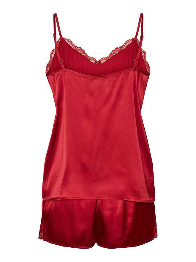 Pieces Pieces Πιτζάμα 17142952 Κόκκινο Regular Fit