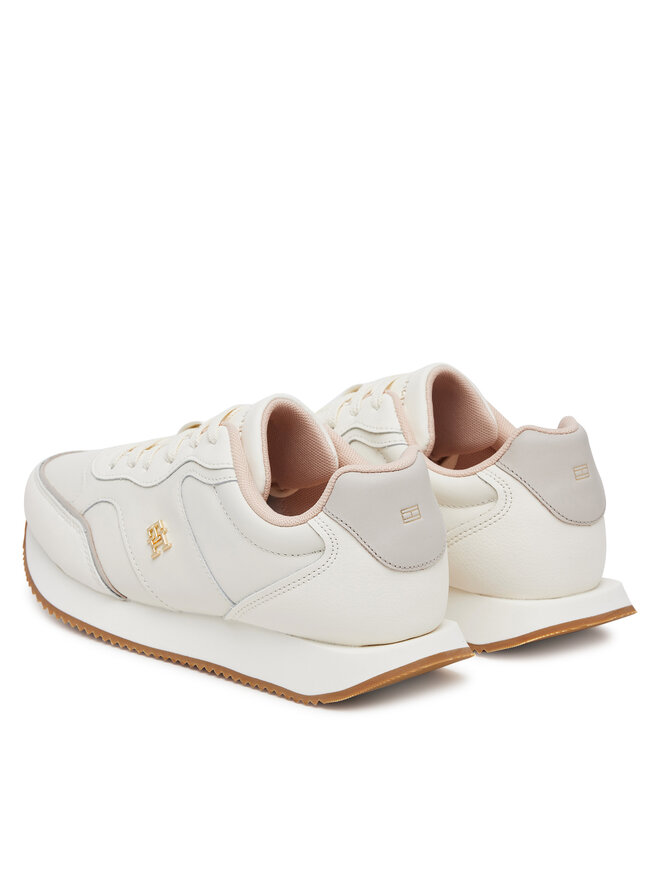 Tommy Hilfiger Sneakers Tommy Hilfiger Runner FW0FW08696 Écru