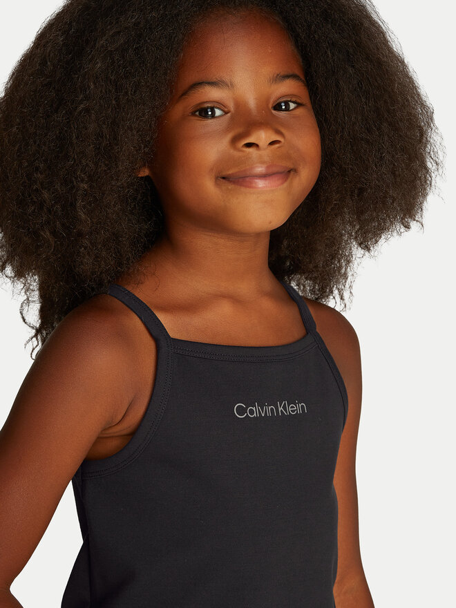 Calvin Klein Jeans Calvin Klein Jeans Felső Punto IG0IG02868 Fekete Slim Fit