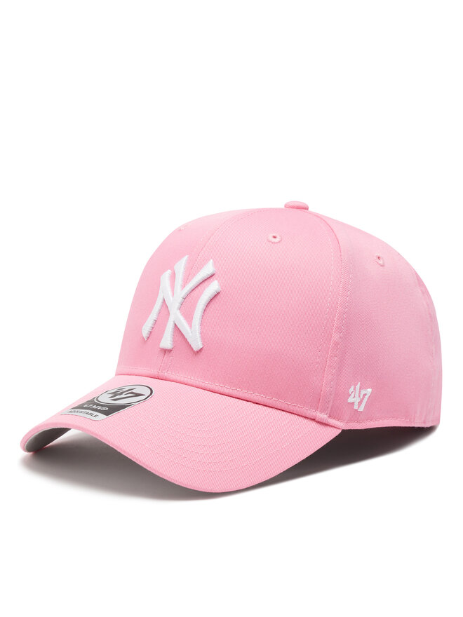 47 Brand Kšiltovka 47 Brand MLB New York Yankees Raised Basic '47 B-RAC17CTP-RSA Růžová