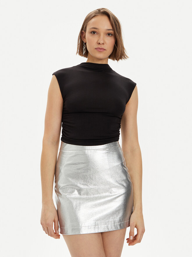 Gina Tricot Gina Tricot Топ 20883 Чорний Slim Fit