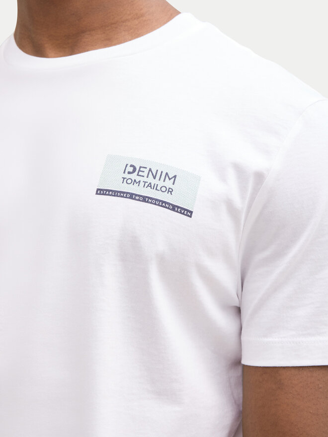 Tom Tailor Denim Tom Tailor Denim Camiseta 1043491 Blanco Regular Fit