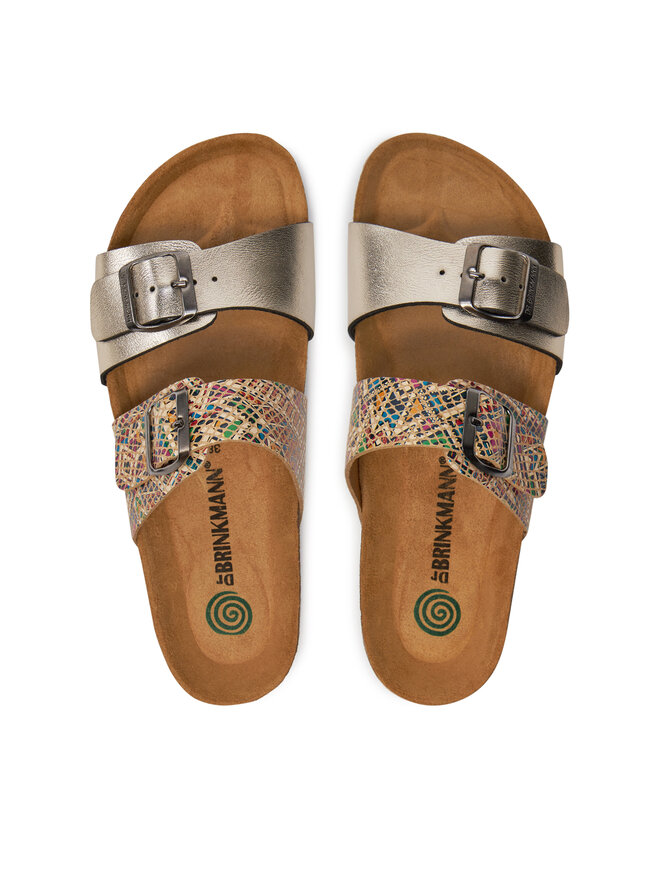 Dr. Brinkmann Pantoletten Dr. Brinkmann 700067 Goldfarben