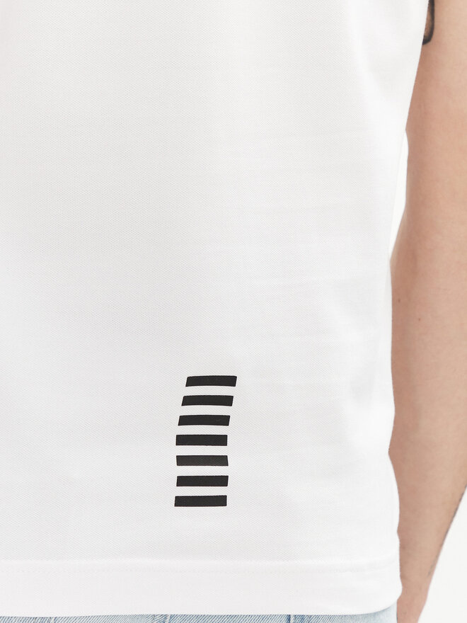 EA7 Emporio Armani EA7 Emporio Armani Поло 8NPF16 PJVUZ 1100 Білий Slim Fit