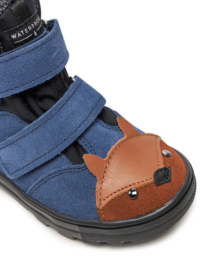 Mrugała Botines planos Mrugała Andy 6280/4-63 Azul marino