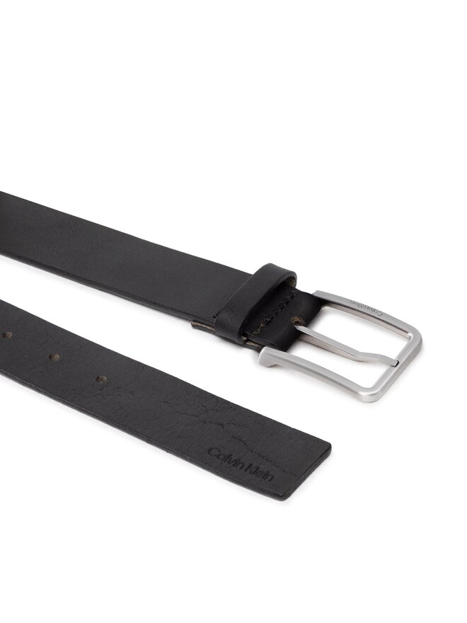 Calvin Klein Pánský pásek Calvin Klein Warmth Oiled Grain 35Mm K50K509654 Černá
