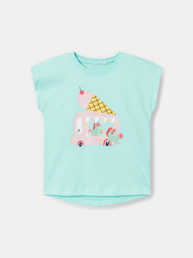 NAME IT NAME IT Marškinėliai Vigea 13228175 Mėlyna Regular Fit
