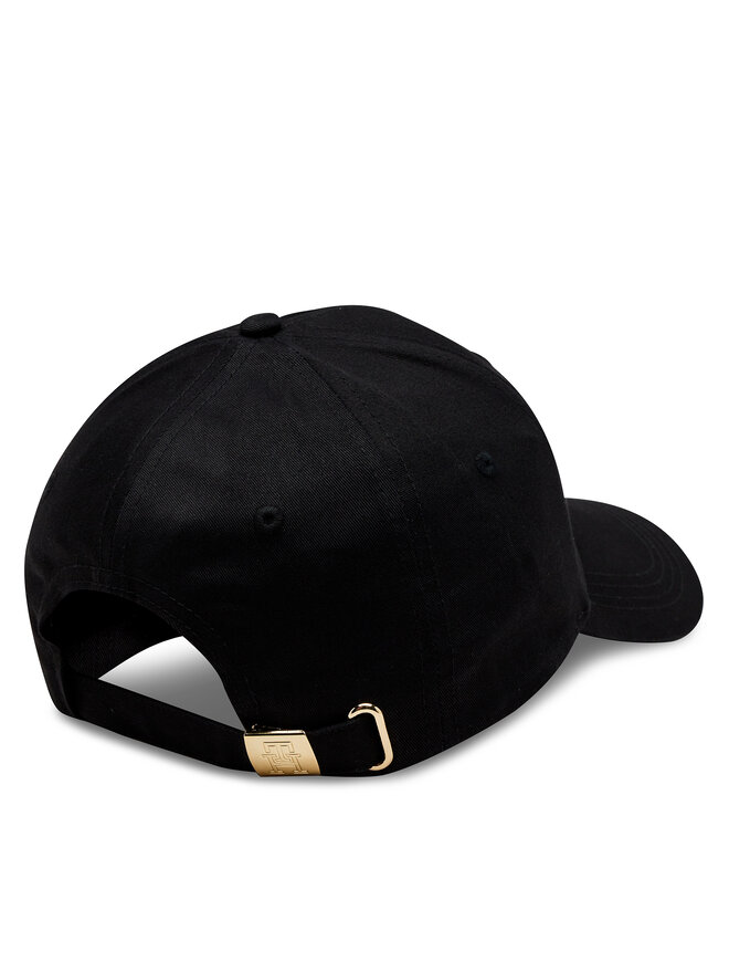 Tommy Hilfiger Czapka z daszkiem Tommy Hilfiger Essential Chic Cap AW0AW15772 Czarny