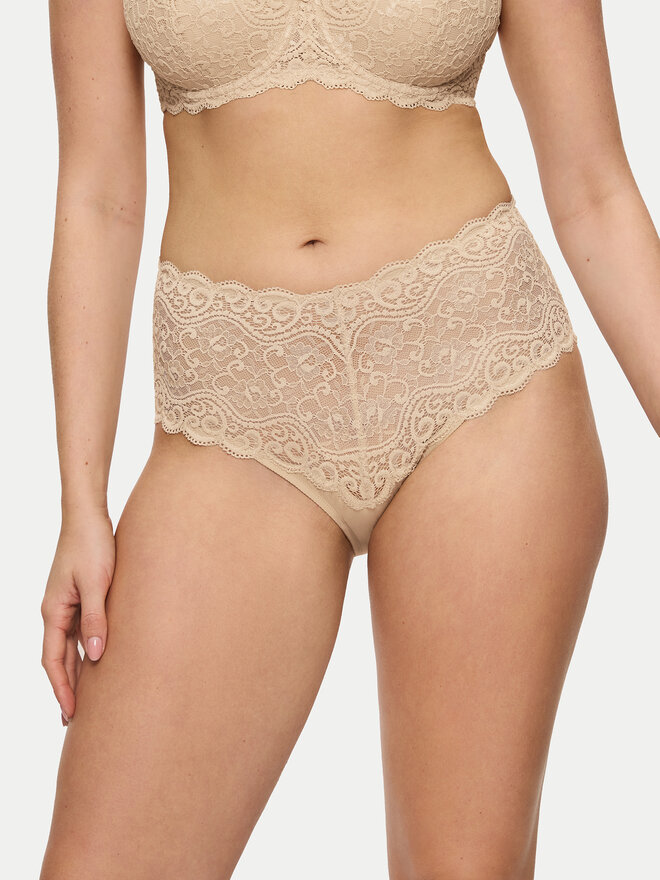 Triumph Triumph Klasične spodnje hlačke z visokim pasom Amourette 10210675 Bež