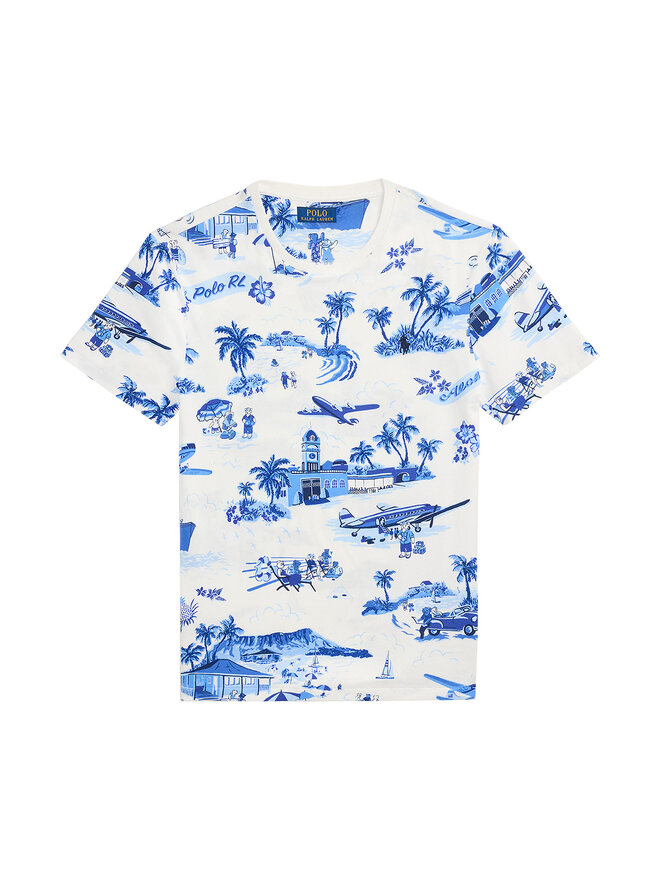 Polo Ralph Lauren Polo Ralph Lauren Camiseta 710963814001 Azul Custom Slim Fit