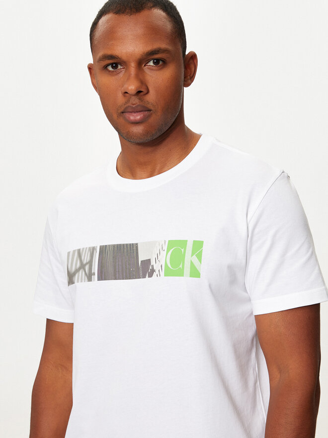 Calvin Klein Jeans Calvin Klein Jeans Camiseta City Block J30J326865 Blanco Regular Fit