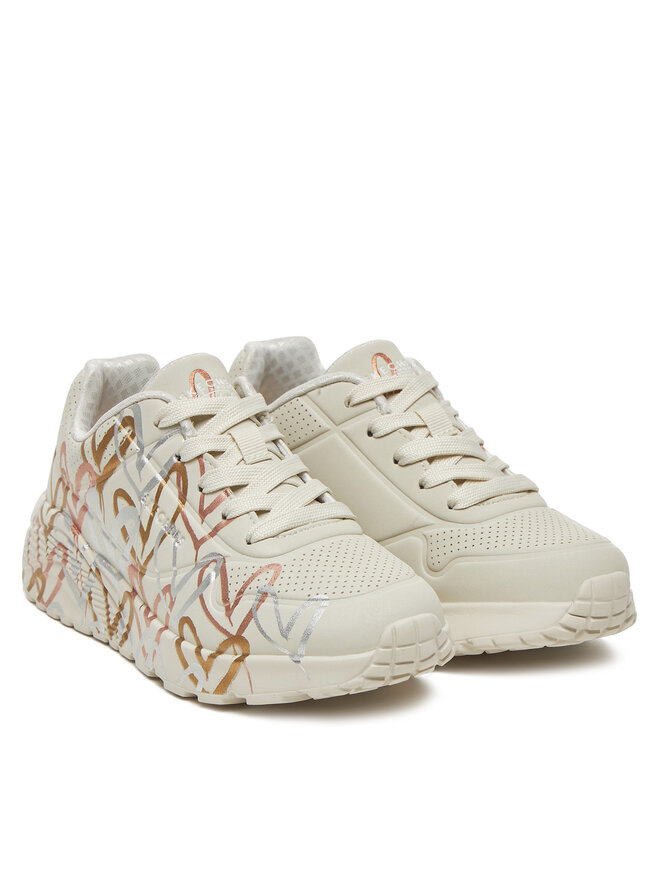 Skechers Snīkeri Skechers Uno Lite - Metallic 314067L/NTMT Balts