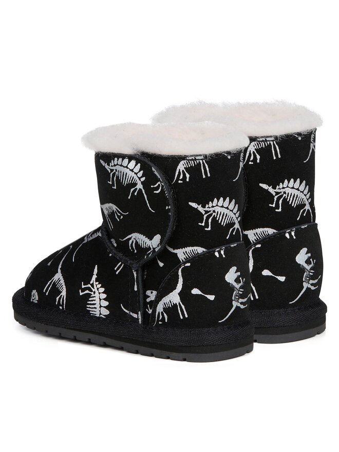 EMU Australia Hótaposó EMU Australia Toddle Reflective Dino B12966 Fekete