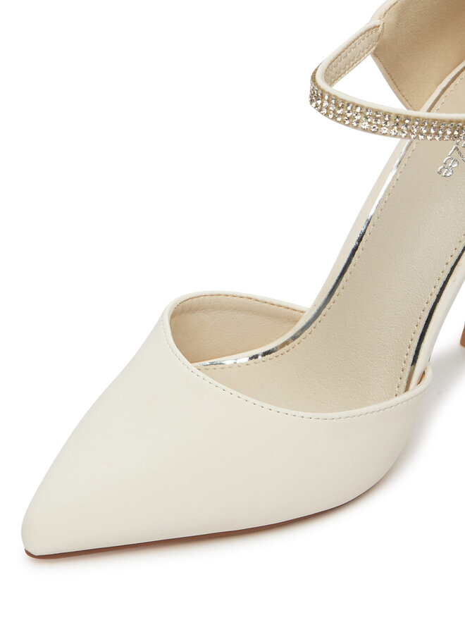DeeZee Szpilki DeeZee AJ-97503-3 Écru