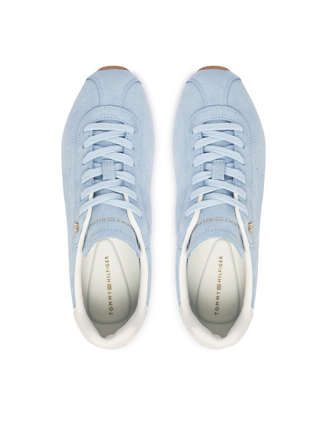 Tommy Hilfiger Sneakers Tommy Hilfiger Th Bella Low Runner Suede FW0FW09189 Himmelblau