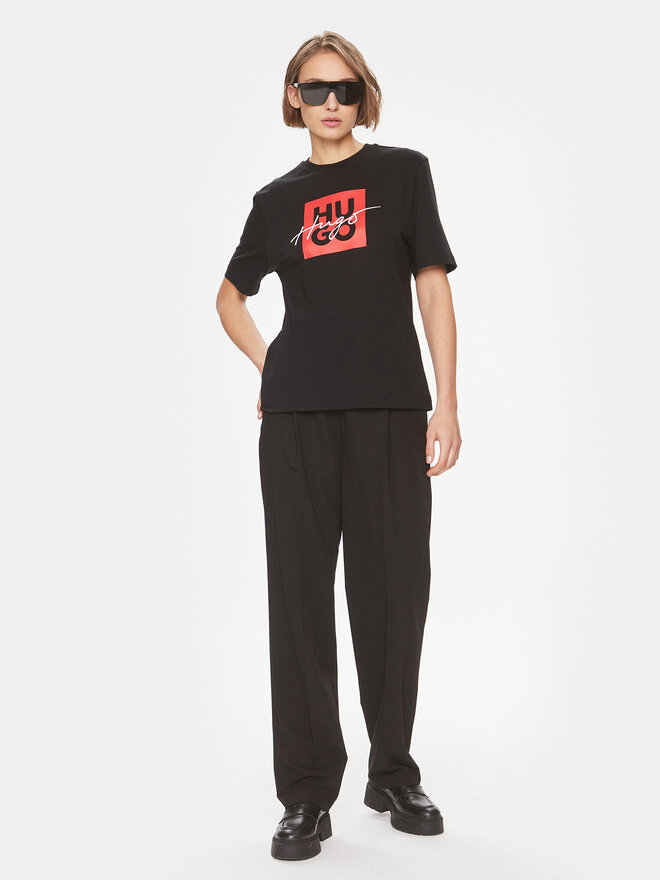 HUGO Hugo T-Shirt Dashire_3 50485373 Μαύρο Regular Fit
