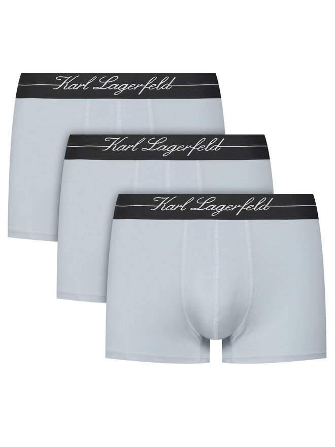 KARL LAGERFELD KARL LAGERFELD Komplektas: 3 poros trumpikių A1M47089 Žydra