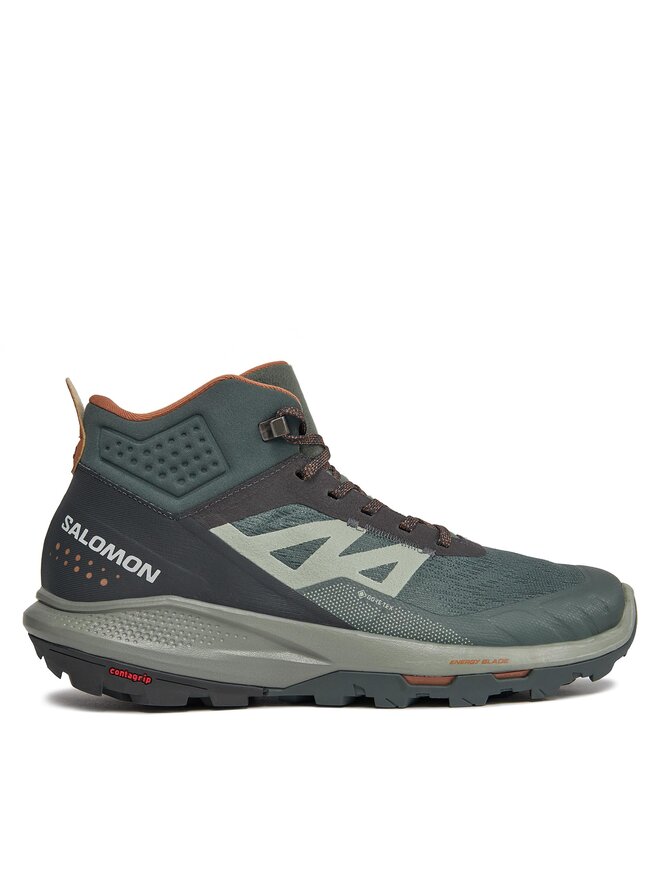 Salomon Παπούτσια πεζοπορίας Salomon Outpulse Mid GORE-TEX L47297600 Πράσινο